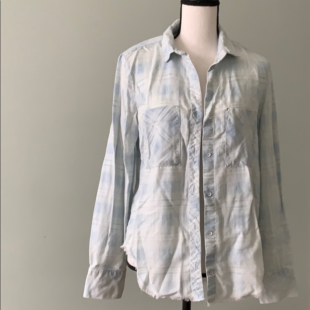 NWOT Cloth & Stone button up acid wash shirt Small